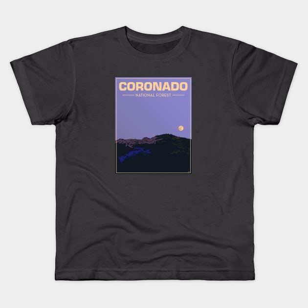Coronado National Forest Poster Kids T-Shirt by OBSUART